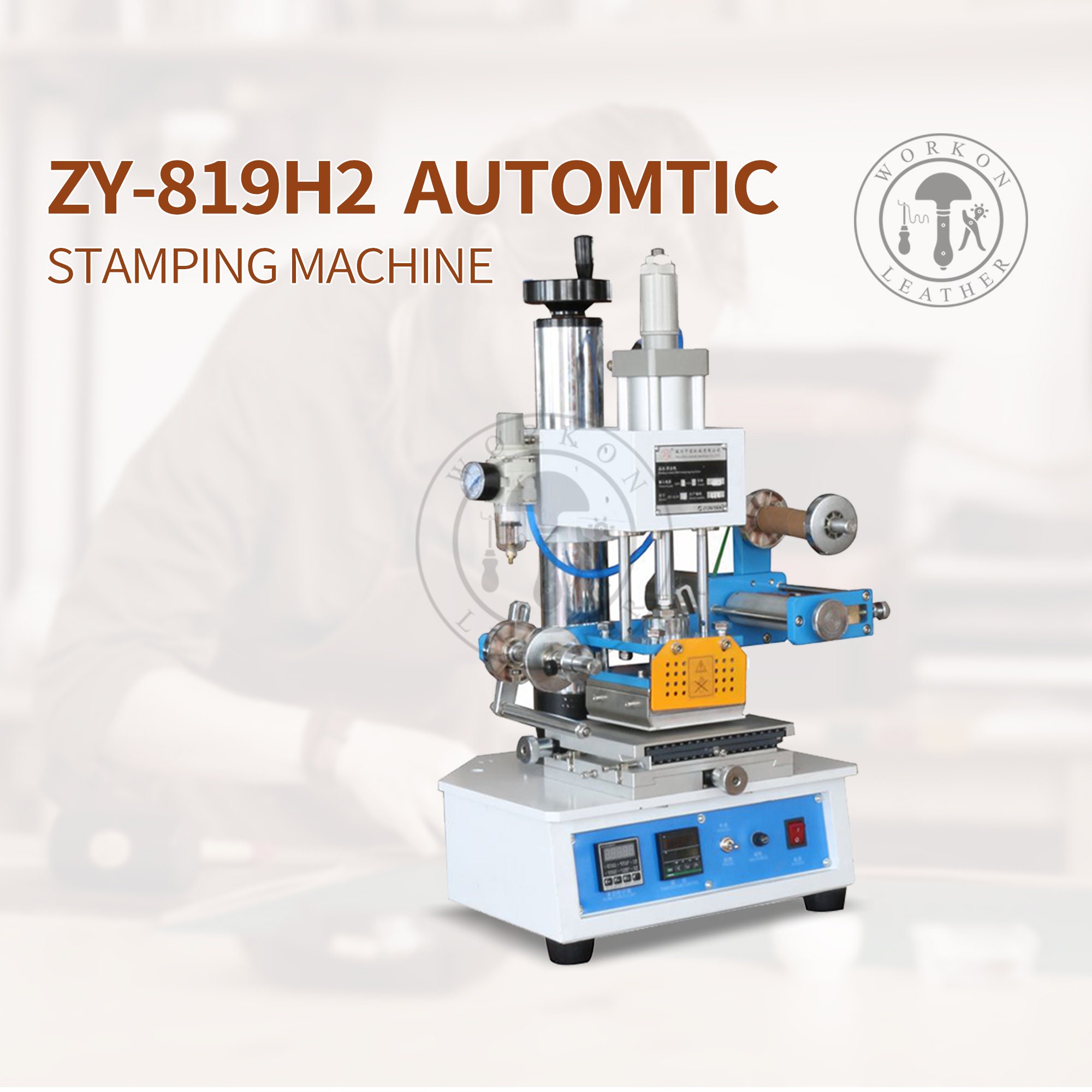 Workonleather Leather 20 Tons Hydraulic Manual Steel Rule Clicker Die  Cutting Pressing Machine for Custom Leather Die Cutter 