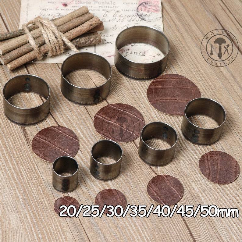 WorkOnLeather Round Leather Cutting Die Clicker Die Steel Rule Etsy