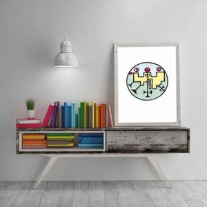 Gift for a friend. Art home decor. Abstract Art.  Printable Arts. Wall Art.  Digital Prints. Large Wall Art.  Magic Signs. Magic Message.