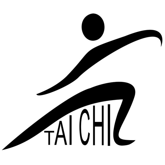 Tai Chi Tai Chi Silhouette Yin and Yang Symbol Tai Chi Etsy