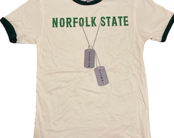 Camiseta Ringer de ex alumnos del estado de Norfolk