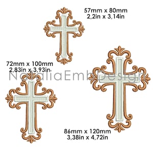 Cross embroidery design, Cross Machine Embroidery Design, Christening embroidery