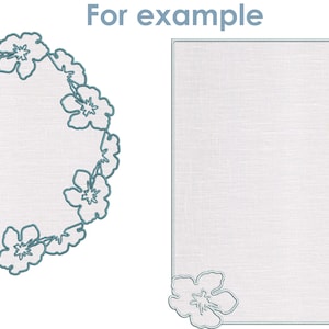 Placemat and napkin embroidery designs, placemat designs, embroidery for napkin, flowers embroidery, embroidery for placemats