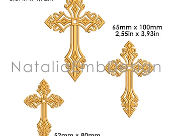 Cross Embroidery Design: Christening Machine Embroidery (Digital Download)