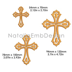 Cross embroidery design, Cross Machine Embroidery Design, Christening embroidery