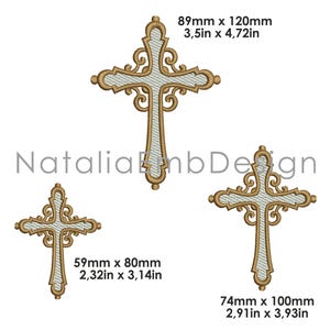 Cross embroidery design, Cross Machine Embroidery Design, Christening embroidery