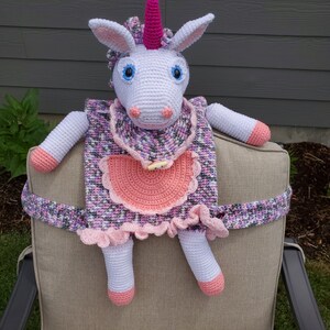 Crochet Unicorn Backpack