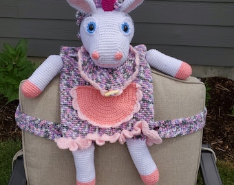 Crochet Unicorn Backpack