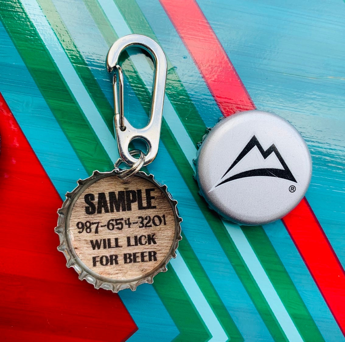 Coors Light Beer Bottle Cap Dog Tag Beer Dog Tag Unique Pet Etsy
