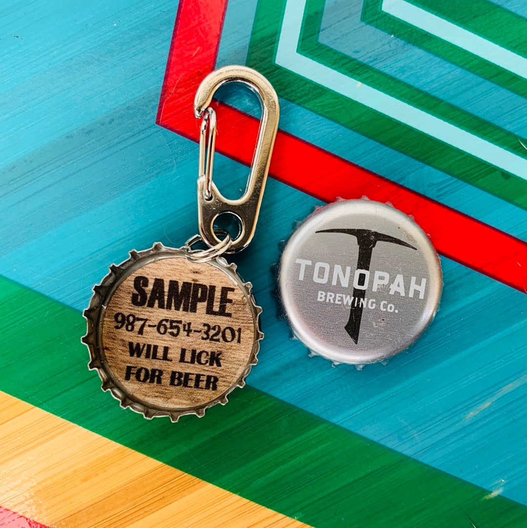 Tonopah Brewing Co Bottle Cap Dog Tag Beer Dog Tag Unique Etsy
