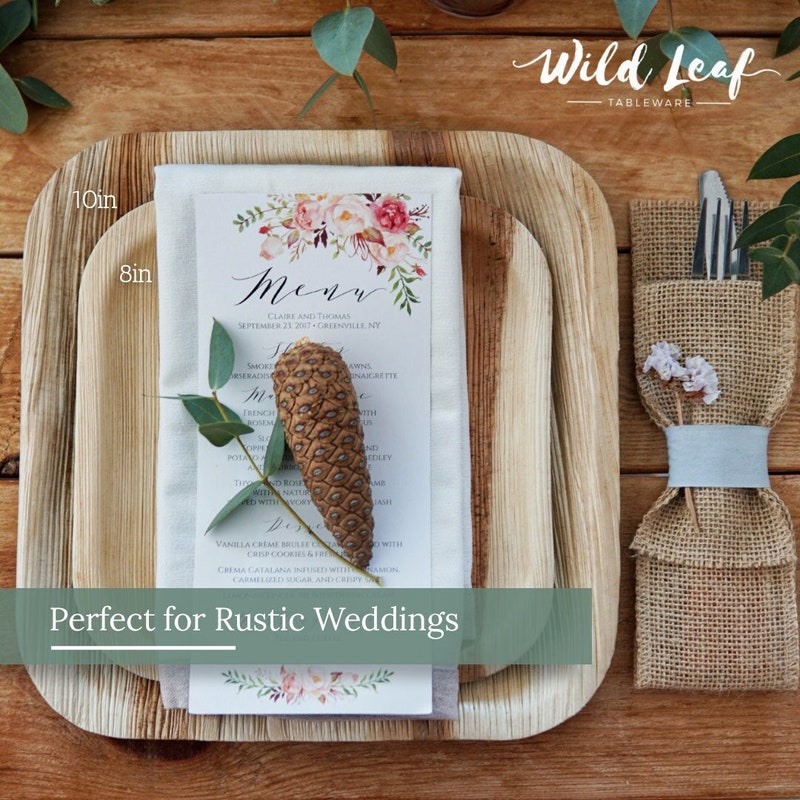 Wedding Plates Disposable Etsy