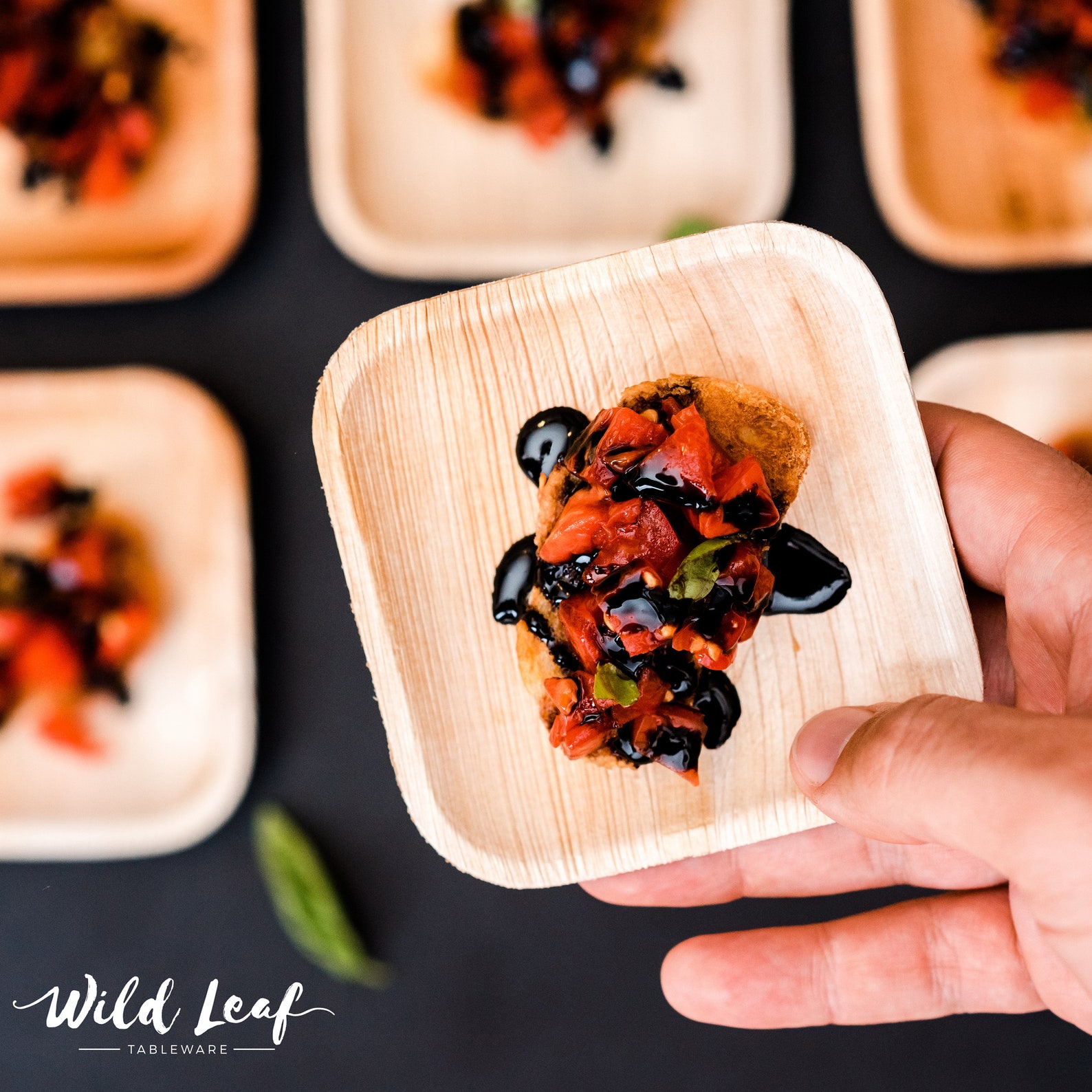 Disposable Mini Canape Plates 25 Pack/ 4. Small Palm Etsy