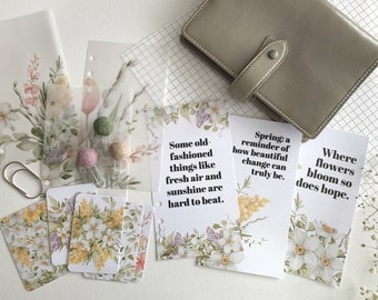 Watercolour Flowers - Spring Bundle 2 saving 25% - Fits A5, B6, Personal Wide, FCC, Personal, A6, Pocket +, Pocket, Mini Ring Planners
