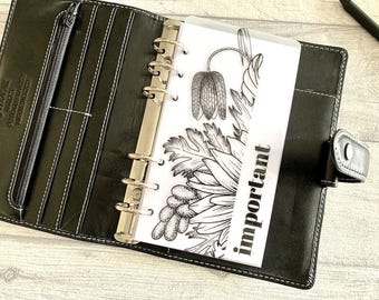 Segnalibro per pagina con testo personalizzato in velluto a scacchi - Scegli A5, B6, Personal Wide, Personal, A6, Pocket, Mini - Segnalibro per planner