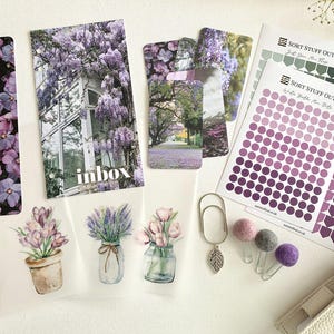 Purple Plant Pots - Spring Bundle saving 25% - Fits A5, B6, Personal Wide, FCC, Personal, A6, Pocket +, Pocket, Mini Ring Planners