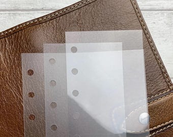 Clear Planner Covers - Protective Cover for Dashboards and Front Pages. Clear Layer for Sticky Notes. Three Finishes in a Range of Sizes.