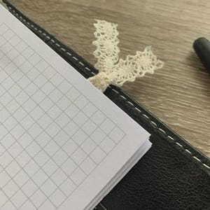 Lace Paperclip - Silver or Gold - Functional and Decorative Page Marker - Use with any Planner, Notebook or Book - Planner Accessories