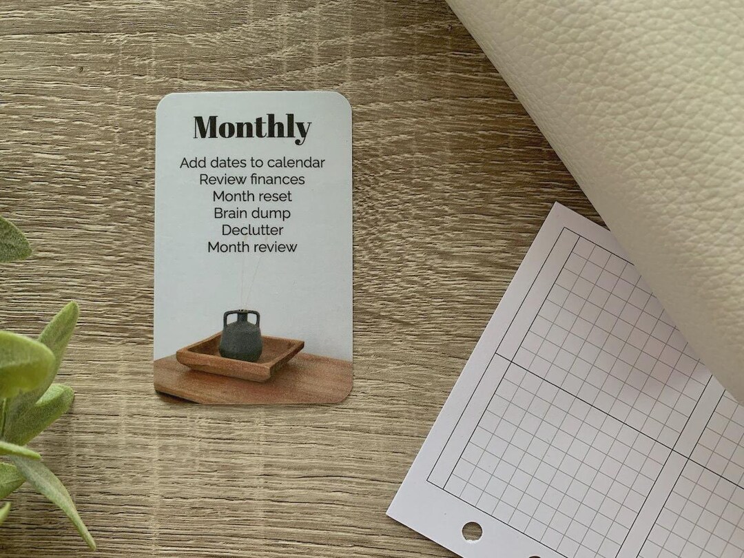 Custom Text Task Card - Vase & Tray - Personalised Card for Your ...