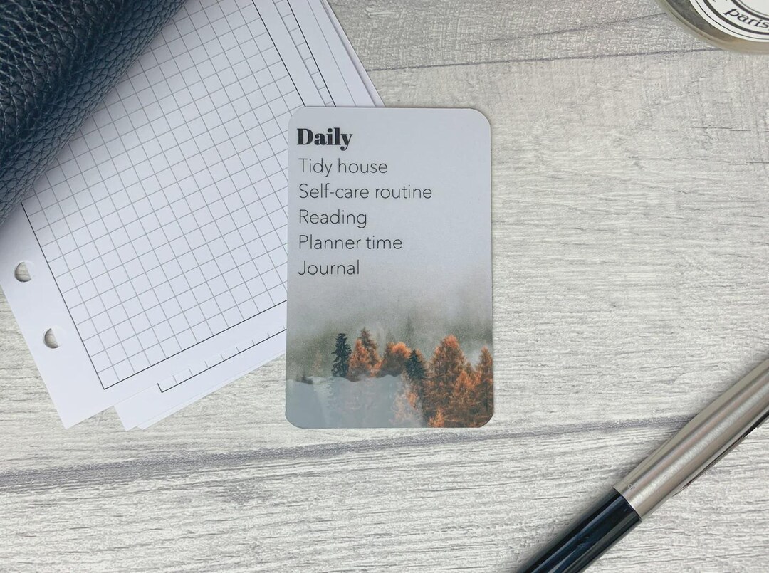 Custom Task Card - Misty Autumn - Personalised Task Card for Your ...