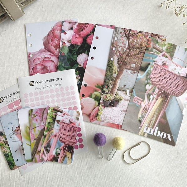 Pink Spring - Spring Bundle 2 saving 25% - Fits A5, B6, Personal Wide, FCC, Personal, A6, Pocket +, Pocket, Mini Ring Planners