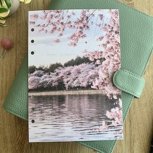 Lake in Japan - Fits A5, B6, Personal Wide, Personal, A6, Pocket, Mini Ring Planners. Protective Cover.