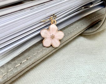 Small Blossom Page Marker Clip - Ring or Disc Planner Accessories