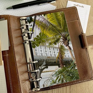 Greenhouse Balcony Dashboard - Fits A5, B6, Personal Wide, Personal, A6, Pocket, Mini Ring Planners. Protective Cover.