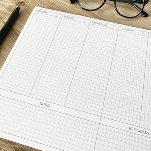 Essential Work or Study Pad - Tasks, Notes & Reminders. Organise Yourself with this A4 Desk Pad - Tear Off Sheets