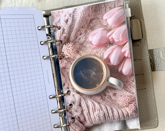 Coffee & Tulips Dashboard - Choose Your Size - Ring or Disc Planners - Combined Postage Available