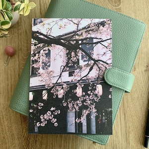 Lantaarns en sakura: past op A5, B6, Personal Wide, Personal, A6, zakformaat, miniringplanners. Beschermhoes.