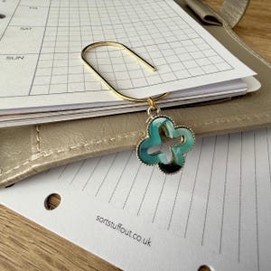 Tortoiseshell Cutout Page Marker Clip - Choose Your Colour - Luxe Planner Charm - Ring Planner Accessories & Deco - Filofax, Kikki K image 6