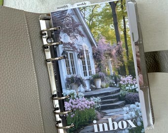 Spring Flower Garden Inbox Dashboard - Choose Your Size - Ring or Disc Planners - Combined Postage Available