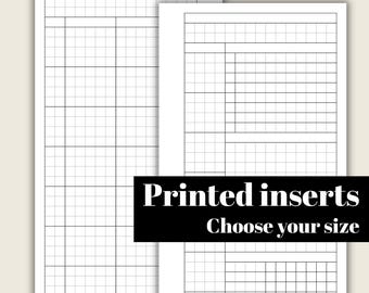 Extended Day Weekly Grid - Printed & Punched Inserts - Fits A5, B6, Personal Wide, Personal, A6, Pocket +, Pocket Ring Planners