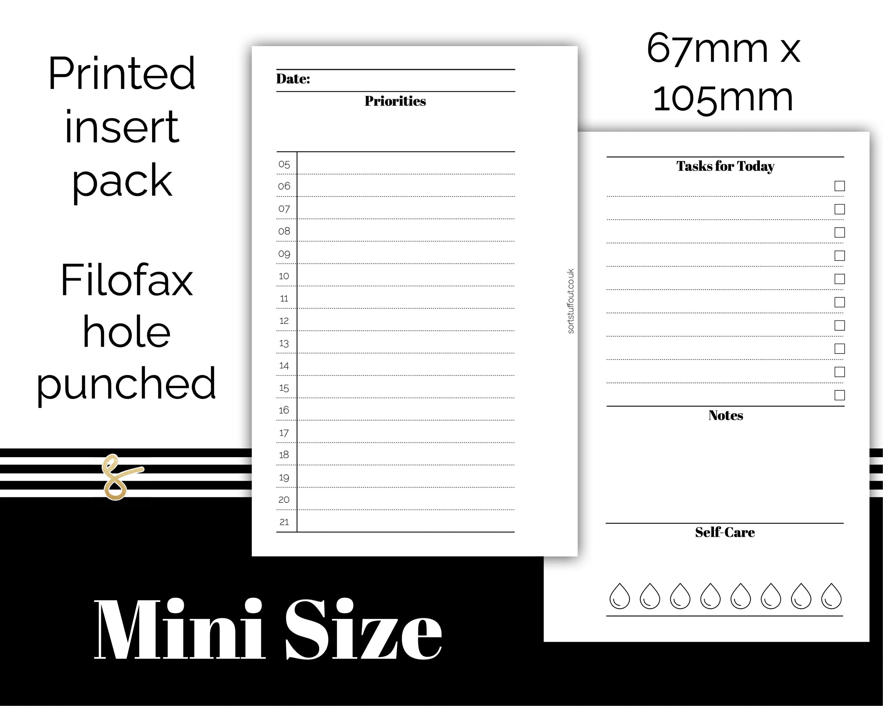  Pocket Password Keepers Planner Insert Refill, 3.2 x 4.7  inches, Pre-Punched for 6-Rings to Fit Filofax, LV PM, Kikki K, Moterm and  Other Binders, 30 Sheets Per Pack : Handmade Products