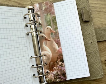 Spring Ducks Page Marker - Gloss Laminated - Choose Your Ring Planner Size