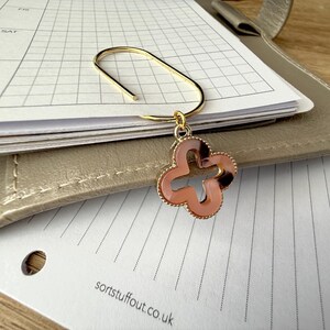 Tortoiseshell Cutout Page Marker Clip - Choose Your Colour - Luxe Planner Charm - Ring Planner Accessories & Deco - Filofax, Kikki K image 8