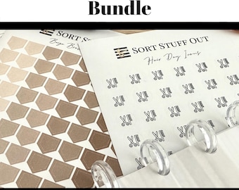 Sticker Bundle - Mix & Match and Add Sticker Book Cover - Dots, Flags and Icons