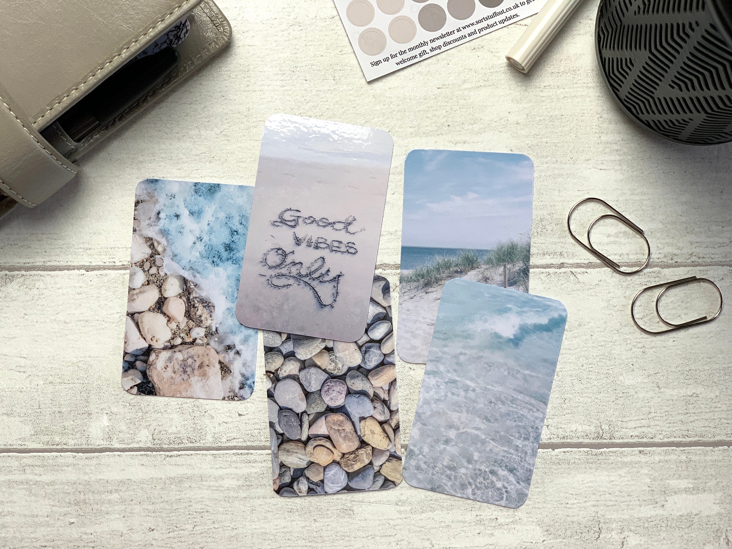 Journal Cards - Beach Vibes Holiday Set - 5 Pack for Planner Deco - U…