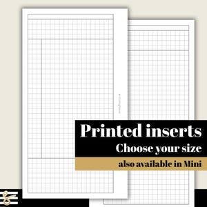 Cornell Notes / Dagelijkse basisplanner - Gedrukte en geperforeerde inzetstukken - Geschikt voor A5, B6, Personal Wide, Personal, A6, Pocket+, pocketringplanners