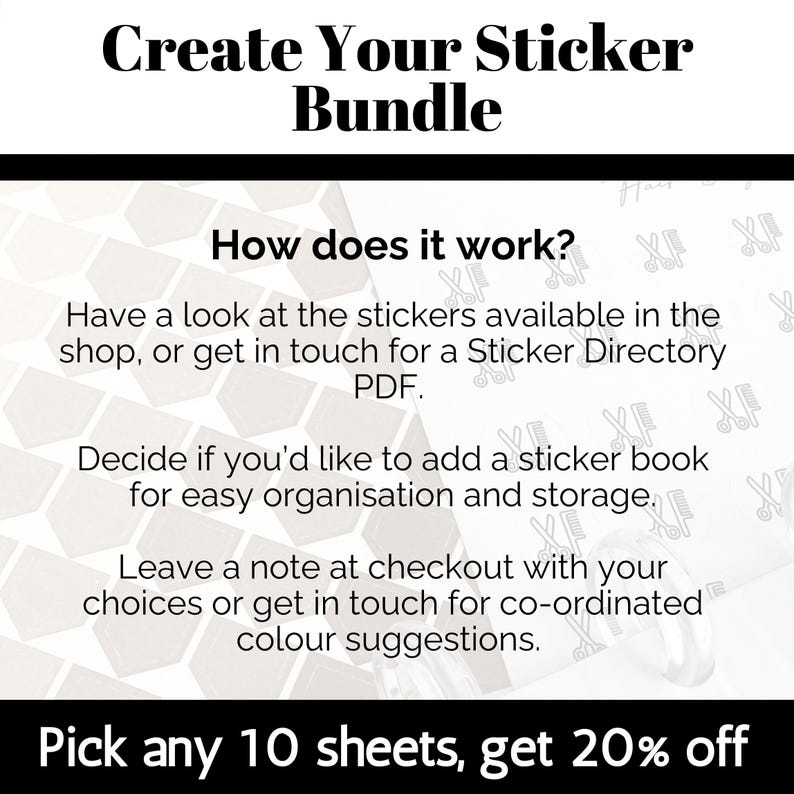 Sticker Bundle - Mix & Match and Add Sticker Book Cover - Dots, Flags ...