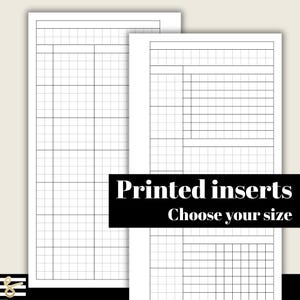 Extended Day Weekly Grid - Printed & Punched Inserts - Fits A5, B6, Personal Wide, Personal, A6, Pocket +, Pocket Ring Planners