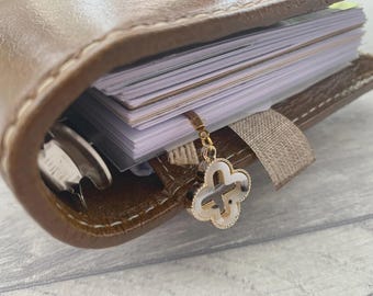 Marcapáginas recortado de carey - Elige tamaño y color - Estética minimalista - Accesorios para agendas de anillas - Filofax, Kikki K