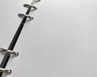 Dot Grid Paper - Cut and Punched for Your Own Layouts - Bright White, Smooth 28lb, 100gsm Paper.