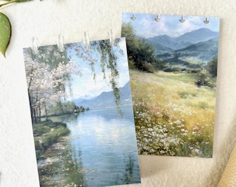 Painted Lake Sticker Book Front & Back Covers - With or Without Discs and Protective Clear Covers - Create Your Sticker System