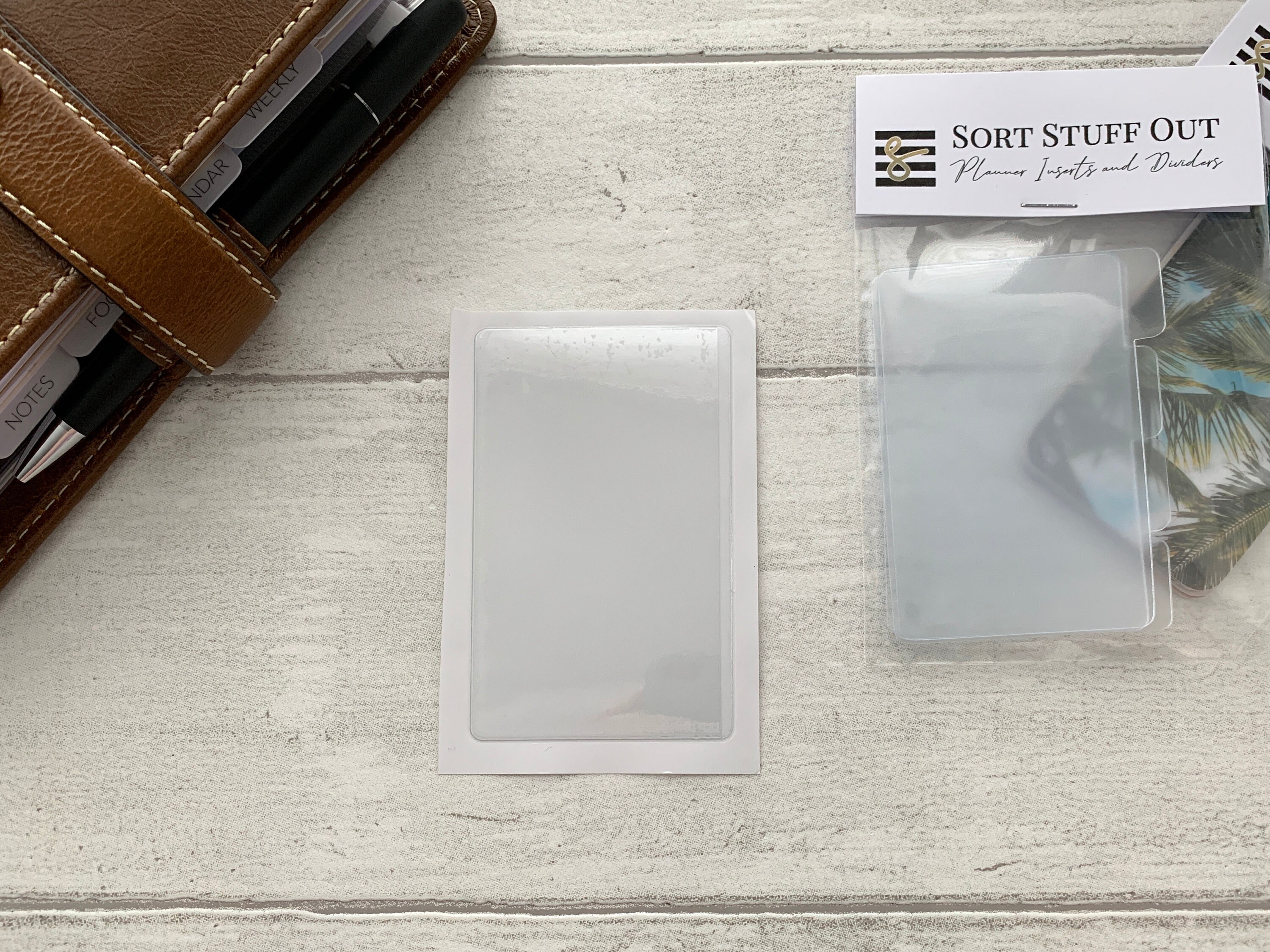 Selfadhesive Card Holder Holds Task Cards Journal Cards Etsy UK