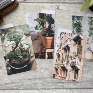 Filofax Mini Summer Green Planner Dividers - Photographic Top Tabs. Organise your planner - Labels Available. Fits VDS and Gillio Minis