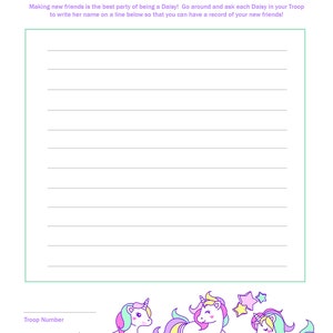 Daisy Girl Scout Make New Friends Activity