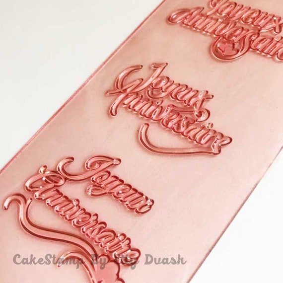 Set Of 3 Stamps Joyeux Anniversaire Etsy Set Of 3 Stamps Joyeux Anniversaire Etsy