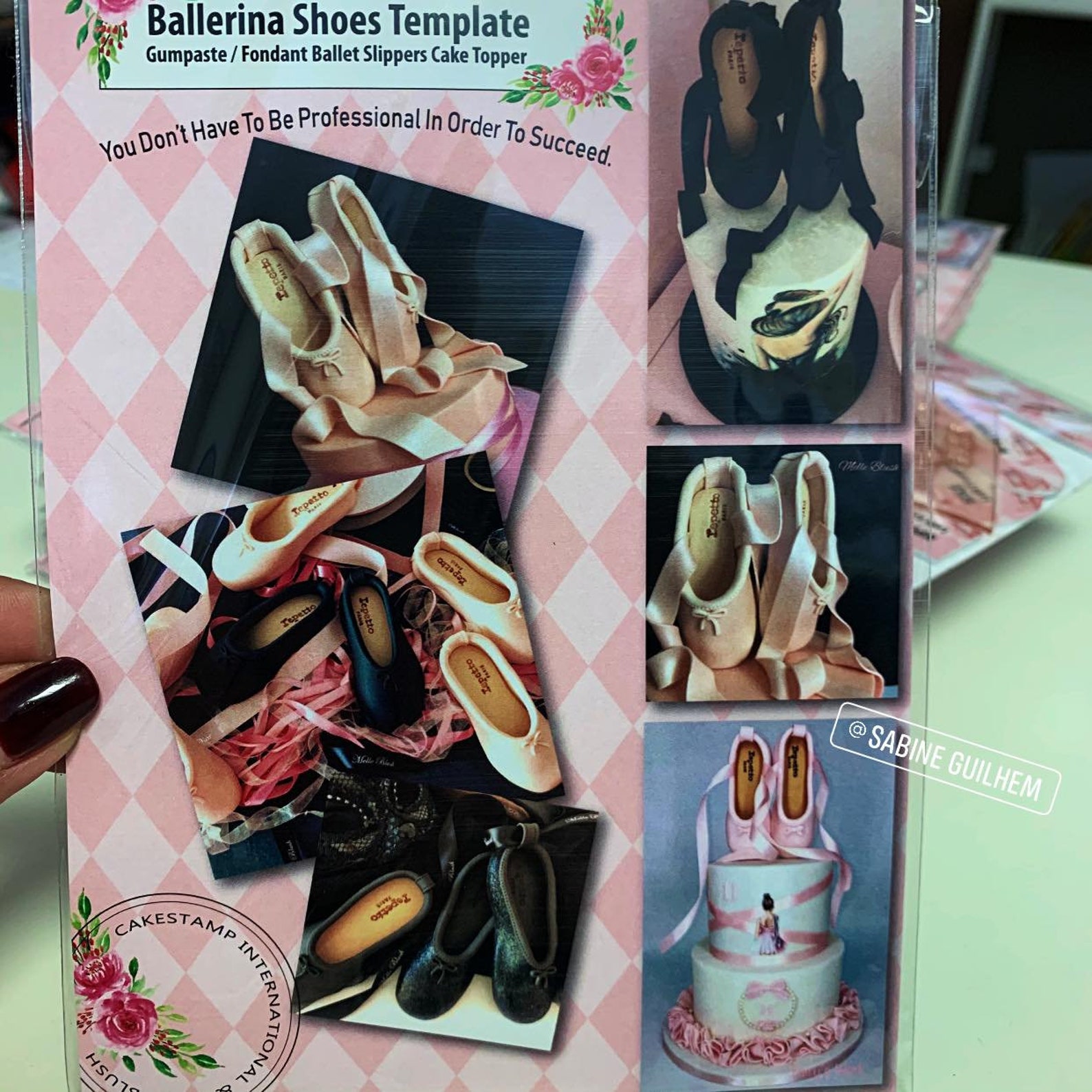 Ballet Shoe Template Pattern of Ballerina Dance Slippers Etsy