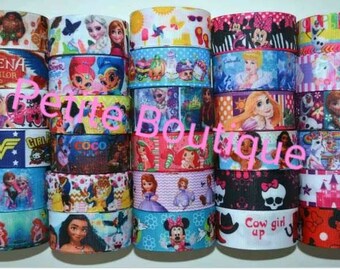 10 yards grosgrain character ribbon 7.8 inch